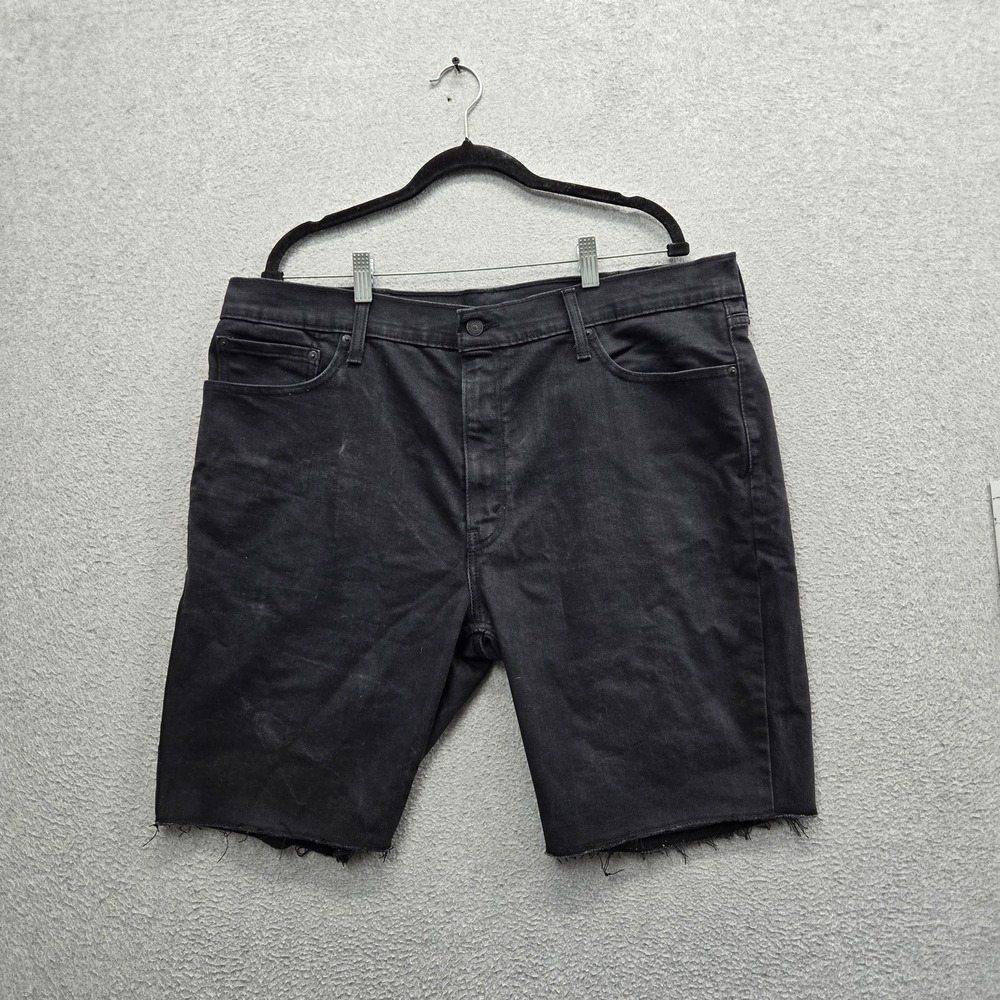 Levi's 511 Men Jeans W40 Black Denim Slim Fit 9" Inseam Cut Off
